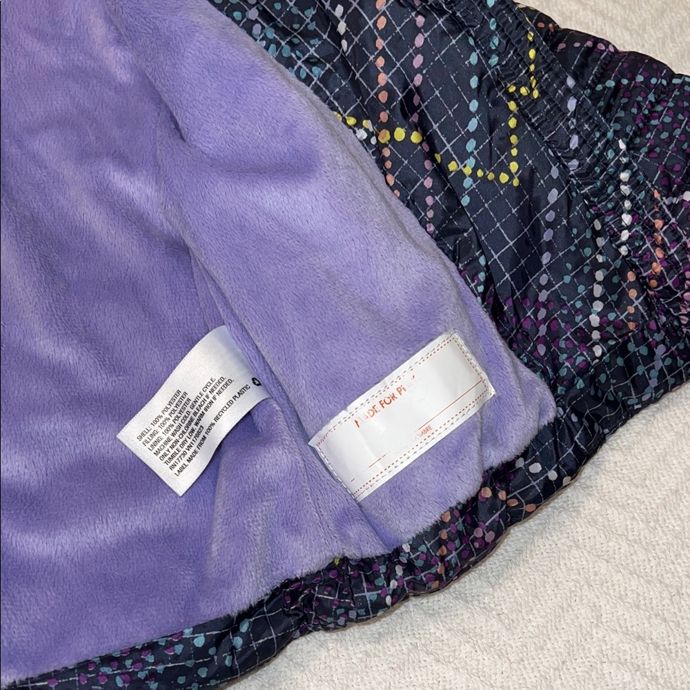 Cat & Jack Colorful Patterned Puffer Jacket - Picture 3 of 3